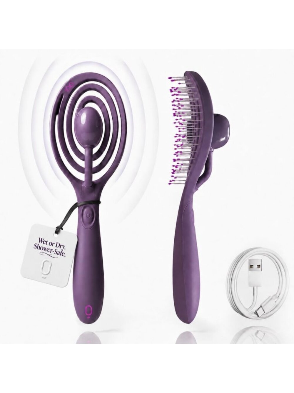 Detangling Hair Brush for Wet & Dry Use, Perfect for All Hair Types, Easy Grip